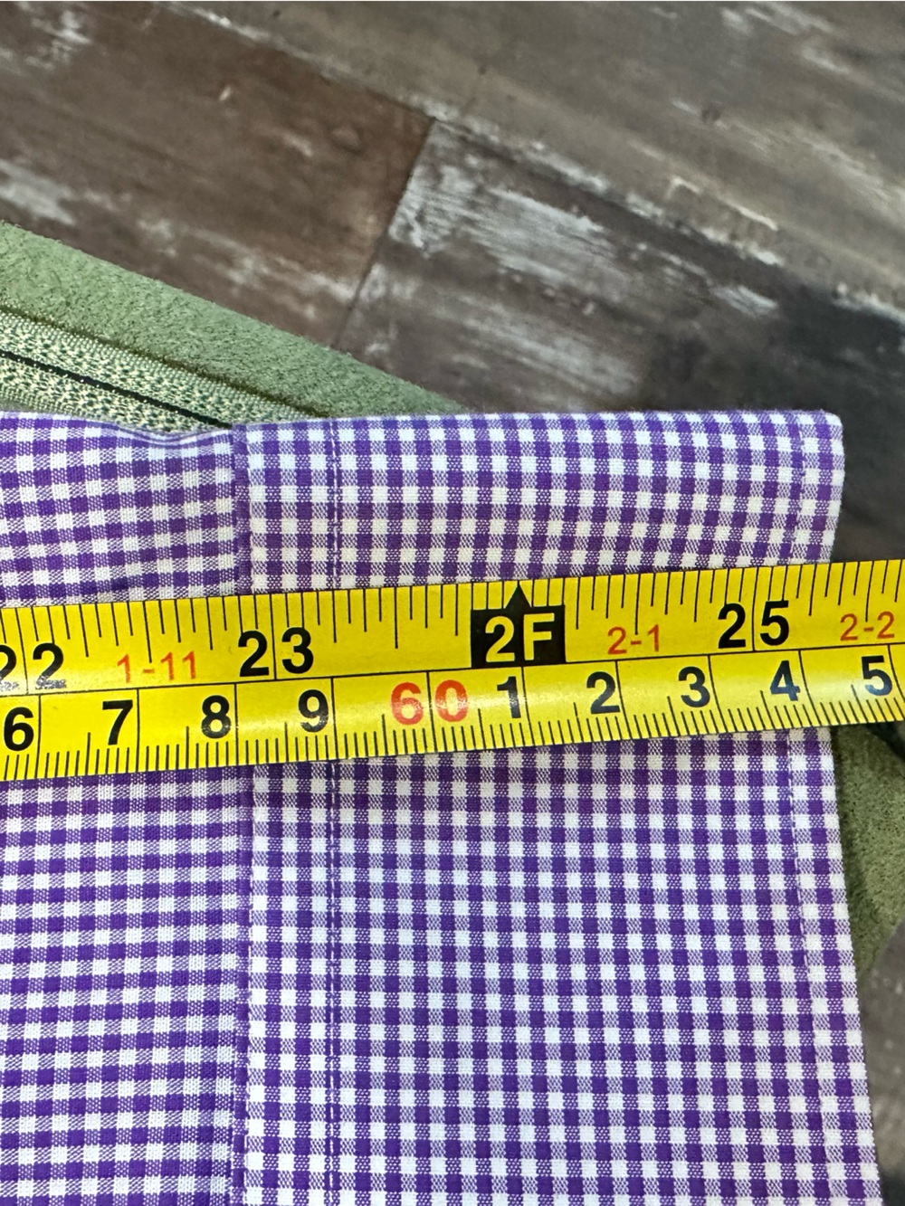 Buttoned Down Men's Purple Micro-Check Long-Sleeve Dress Shirt - Picture 5 of 5